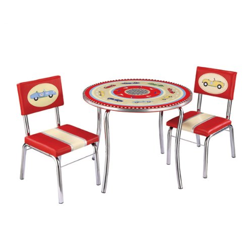 Retro Racers Table and Chairs Set