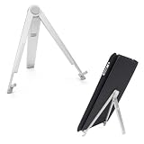 Portable Compact Lightweight Aluminum Universal Foldable Desk Stand For Apple iPad, iPad 2, Notebooks, Laptops, Netbooks & Tablet PCs - Silver