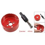 Buy Amico 35mm Cutting Depth Rake Teeth 65mm Diameter Red Holesaw by uxcell