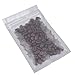 100 Assorted Translucent/Silver/Colored Flat Metallic Foil Zip Sealable Locking Bags Pouch 8.5x13cm (3.3x5.1