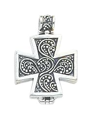 Sterling Silver Cross Locket Religious Jewelry