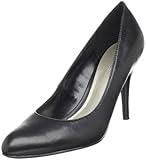 Ann Marino Women's Diamond Pump,Black Smooth,8.5 M US