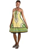 Traditional Dashiki Print Halter Top Sundress - Available in Many Colors