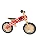 KIDDIMOTO KIDS BALANCE BIKE KURVE Red White Dotty