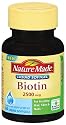 Nature Made Biotin 2500 MCG Liquid Softgel 60 Count Bottle,  (Pack of 3)
