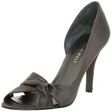 Nine West Womens Jojus Dorsay Pump,Dk Grey Satin,8 M