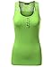 Doublju Women Sleeveless Round Neck Floral Racerback Button Henley Tank Top