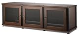 Salamander Synergy 237 A/V Cabinet w/ Three Doors (Walnut/Black)