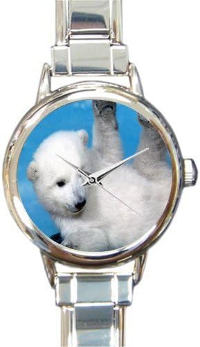 Sister/Mother/Girlfriend Gift Cute Baby Polar Bear Italian Charm Women's Watch