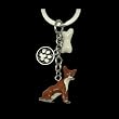 Chihuahua Hand Painted Key Chain Charm