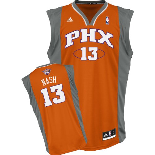 NBA Men's Phoenix Suns Steve Nash Revolution 30 Alternate Replica Jersey (Orange, Small)