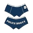 Police Booty Shorts in Blue