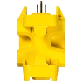 Yellow Jacket 27362 Outdoor 15-Amp Power Strip Adapter, 5-Outlet