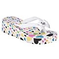 Girls' Xhilaration&reg; Berenice Heart Wedge Flip Flops - White
