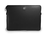 Acme Made Smart Laptop Sleeve for 15 inch MacBook Pro Computer - Matte Black/Chevron