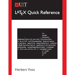 LaTeX Reference Manual