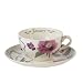 Spode Flowers of the Month Cup & Saucer 11 ounce - January (snowdrop, cyclamen, hellebore)