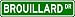 BROUILLARD Street Sign ~ Personalized Family Lastname Sign ~ Gameroom, Basement, Garage Sign **
