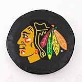 Chicago Blackhawks Black Tire Cover, Large