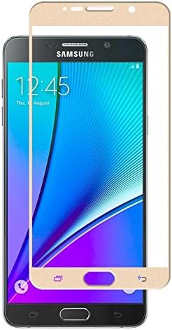 [Edge to Edge] TT Components Galaxy Note 5 Tempered Glass [Anti-fingerprints][Ultra-clear] Thinnest 0.26mm [Bubble Free] Samsung Note 5 Screen Protector Full Coverage (Gold)