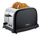 Hinari TL108SSBLK 2 Slice 2 Slot Toaster - Black Stainless Steel