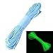 ZJchao Paracord Survival Rope 550 Luminous in The Dark 25Ft 50Ft 100Ft Strong Nylon Tactical Cord for Camping Hiking Outdoor Emergency (Blue, 100ft)