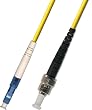 10M Singlemode Simplex Fiber Optic Cable (9/125) - LC to ST