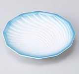 ブルー吹5.0皿 【美濃焼　和皿】