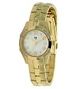 Lip Style - 10836322 - Montre Femme - Quartz Analogique - Cadran Blanc - Bracelet Acier Dor&eacute;