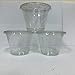 98sets Plastic Ultra Clear squat Cups with flat lids without x slotted is for Cupcake, icecream â€¦ (9oz dessert cup 98sets)