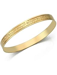 7.5mm Classic Floral Moroccan Womens Bangle 033-75CFMWB
