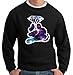BeWild Brand ® - Galaxy Cartoon Hand Holding Diamond Crewneck Sweatshirt #1718-PS