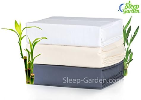 Sleep Garden 320-Thread-Count Bamboo Standard Pillowcases, Gray