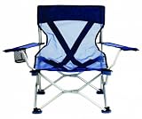 French Cut Tailgating Low Cut Mesh Chair - Blue