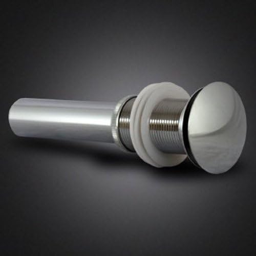 Bathroom Vessel Sink 1 5/8" Pop-Up Umbrella Drain without Overflow for Vessel Sink (Chrome)