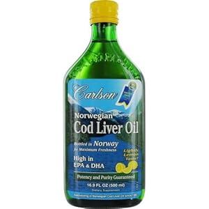 Carlson Labs Norwegian Cod Liver Oil (Lemon, 16.9 oz)