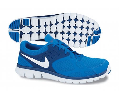Nike Flex 2012 Running Men Laufschuhe soar-deep royal blue-white - 44