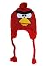 Angry Birds Red Bird Plush Beanie Embroidered Laplander Earflap Winter Fleece Knit Ski Cap Hat / Officially Licensed Product By Rovio