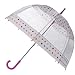 Totes Elements Clear Bubble Umbrella - White Dot