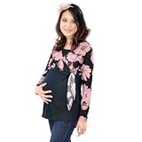 Annee Matthew Womens Floral Simone Faux Wrap Maternity Top Size S-XL