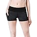 BALEAF Women's Swim Yoga Shorts Running Workout Volleyball Athletic Shorts Side Pockets Non See-Through Heather Black Size L