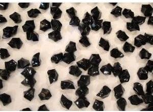 Tanday 2 Pounds Black Acrylic Ice Rock Vase Filler Gems or Table Scatter