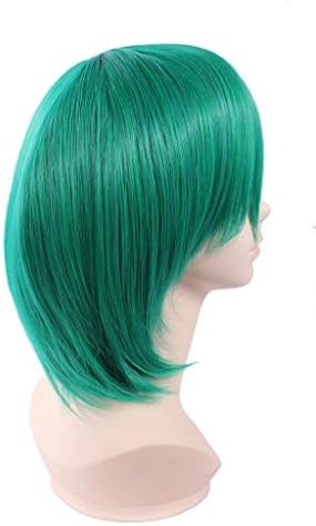 RCXY Cosplay Wig Green Short Layered Thicken Hair Hitman Reborn! Fran Mikuo Heat Resistant Anti High Temperature With Cap