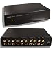 Composite RCA S-Video Stereo Audio Distribution Amplifier Splitter Amp