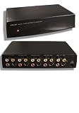 Composite RCA S-Video Stereo Audio Distribution Amplifier Splitter Amp