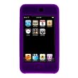 PURPLE Soft Jelly Skin Cover Case w/ Optional Armband Attachment + FREE Screen Protector for Apple iTouch Touch 2 2nd Generation