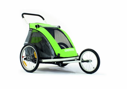 Croozer 535 Double Child Bicycle Trailer (Green/Grey/Black)