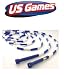 US Games 8ft Blue with White Segmented Skip Rope