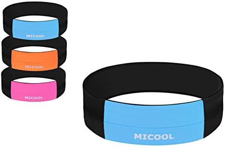 Micool Multi-Color Lightweight &amp;Slim Running Belt / Runner Belt / Fitness Belt - Fits Most Smartphones: iPhone 6 Plus Samsung Edge/Note/Galaxy and Other Necessities: Key/Headphone /Card etc