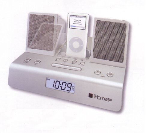 iHome iH26 Portable Travel iPod (Silver)